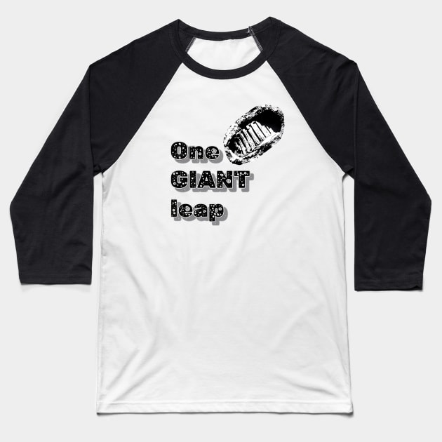 One GIANT leap for Mankind Baseball T-Shirt by Red Island